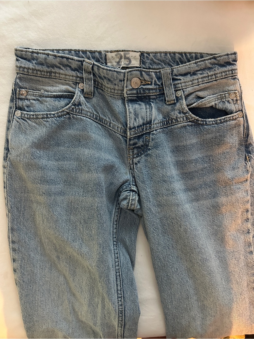 We The Free Light Wash Straight-Leg Jeans